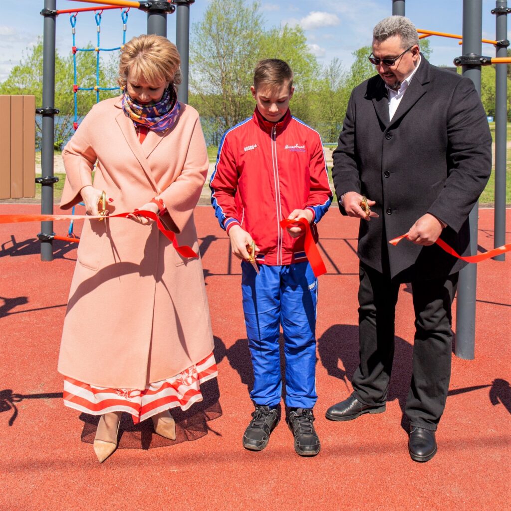 Новую спортивную площадку открыли в Электростали